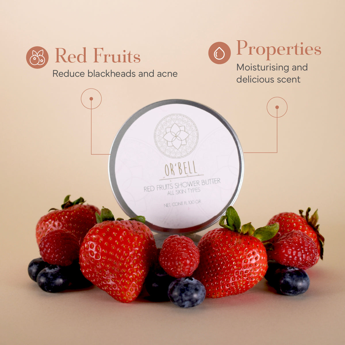 Shower Butter, Red Fruits
